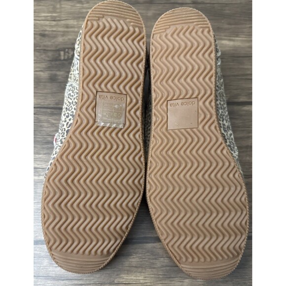 Dolce Vita Laini Sneaker | Tan Leopard Print Suede | Women’s 9.5 | New w/no Tags - Picture 4 of 11
